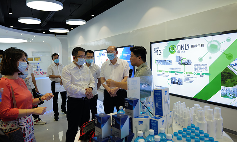 深圳市前海管理局調(diào)研洛斯特制藥