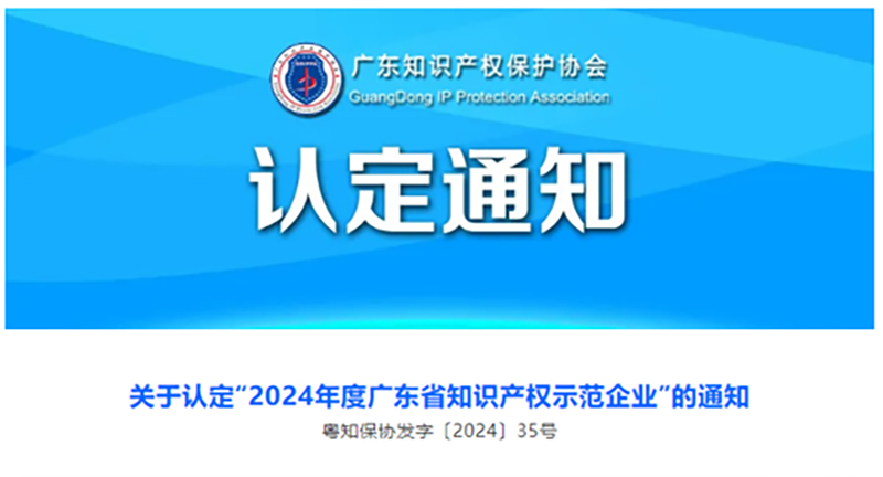 喜報！洛斯特制藥榮獲“2024年度廣東省知識產權示范企業”稱號
